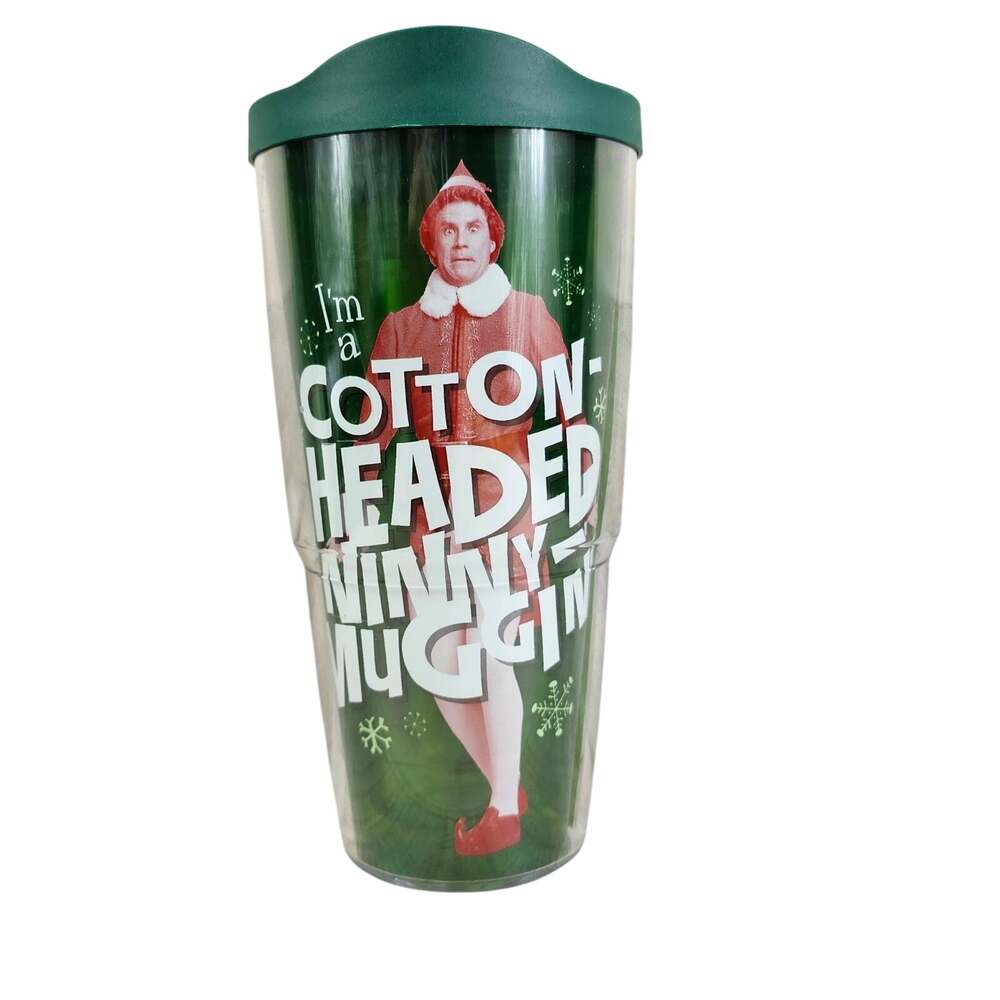 Christmas Tervis Buddy Elf 24oz Tumbler Cotton Headed Ninny Muggins Will Ferrell